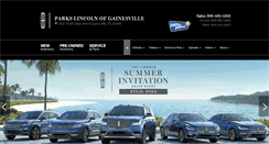 Desktop Screenshot of parkslincolngainesville.com