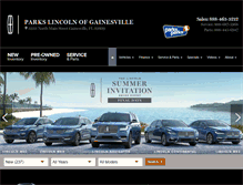 Tablet Screenshot of parkslincolngainesville.com